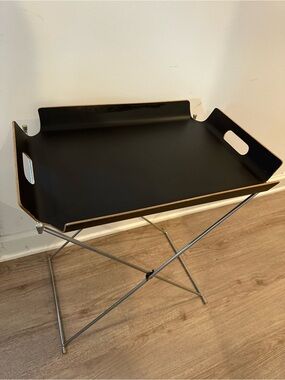 CB2 Formosa Black Tray Table